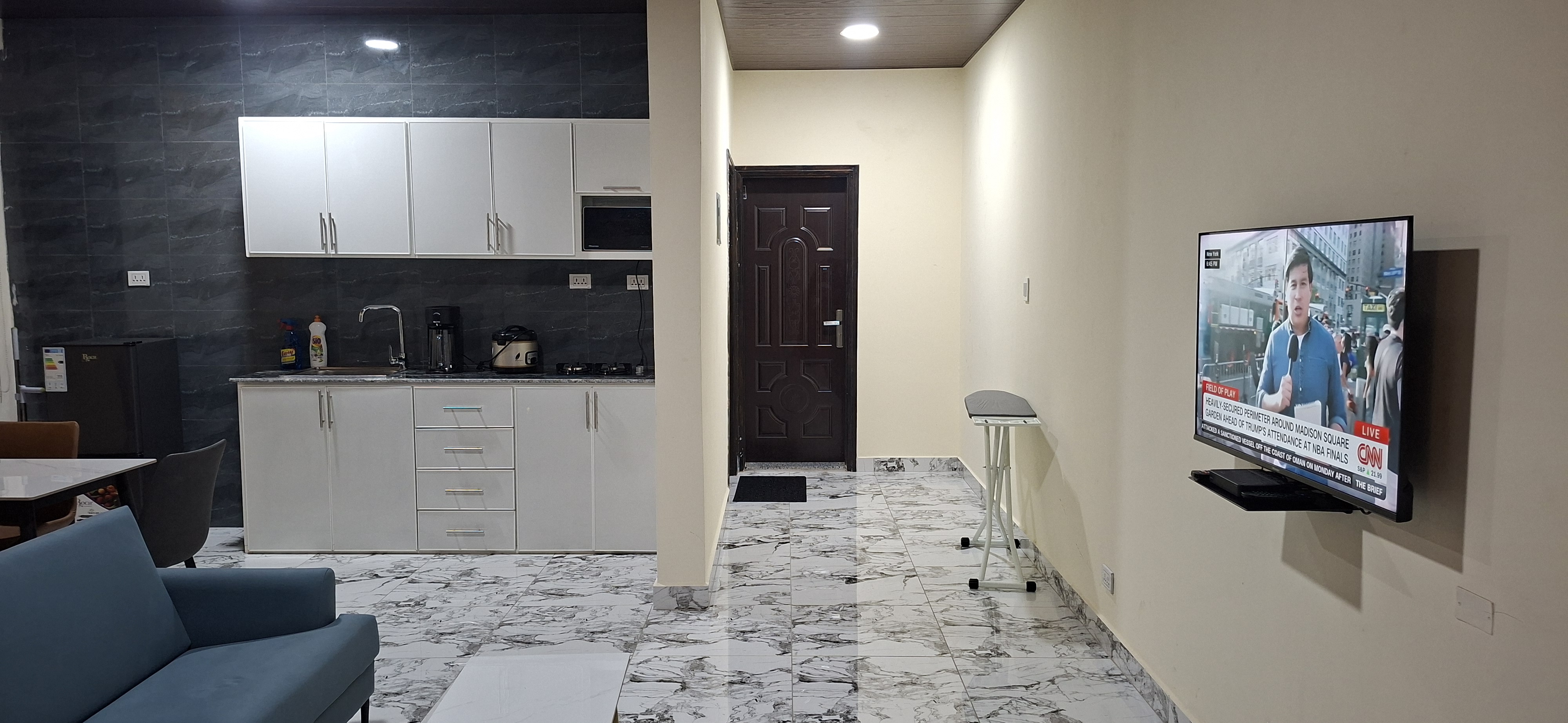 Inside the apartment at TEE Guest House