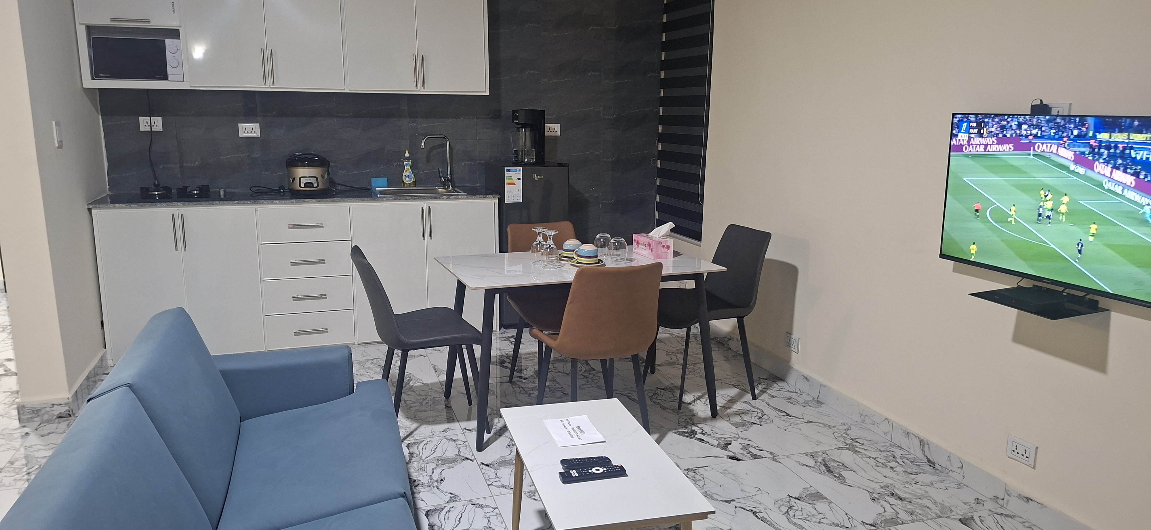 Inside the apartment at TEE Guest House
